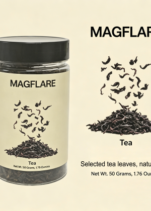MAGFLARE Farmer Handmade Loose Leaf Tea, Premium Dried Whole Leaf Tea, 50g Portable Clear Plastic Jar, Natural Primary Agricultural Loose Tea for Daily Hot Brew Drinking