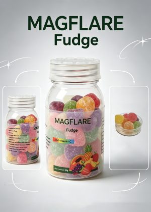 MAGFLARE Fruit Fudge , 68g Portable Bottle Chewy Fruit Snacks for Kids & Adults