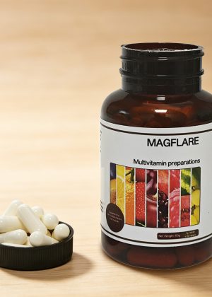 MAGFLARE Daily Multivitamin Preparation, Complete Vitamin & Mineral Supplement with A, B, C, Calcium, Zinc & Selenium, 60g Bottle