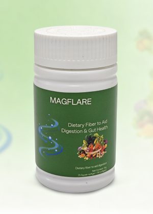 MAGFLARE Dietary Fiber to Aid Digestion, Plant-Based Psyllium & Aloe Gut Supplement, Digestive Support Soft Capsules for Intestinal Balance, 50 Softgels