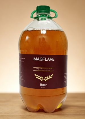 MAGFLARE Beer, Fresh Brewed Barley Malt Draft Beer, 1.5L Large Bottle