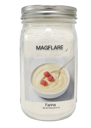 MAGFLARE Fine Farina Cereal Powder, Creamy Hot Breakfast Semolina Porridge Base