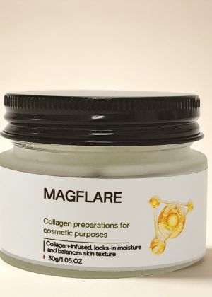 MAGFLARE Collagen Preparations for Cosmetic Purposes, Hydrating Moisturizer, Collagen Infused Skin Smoothing Day Cream, 30g